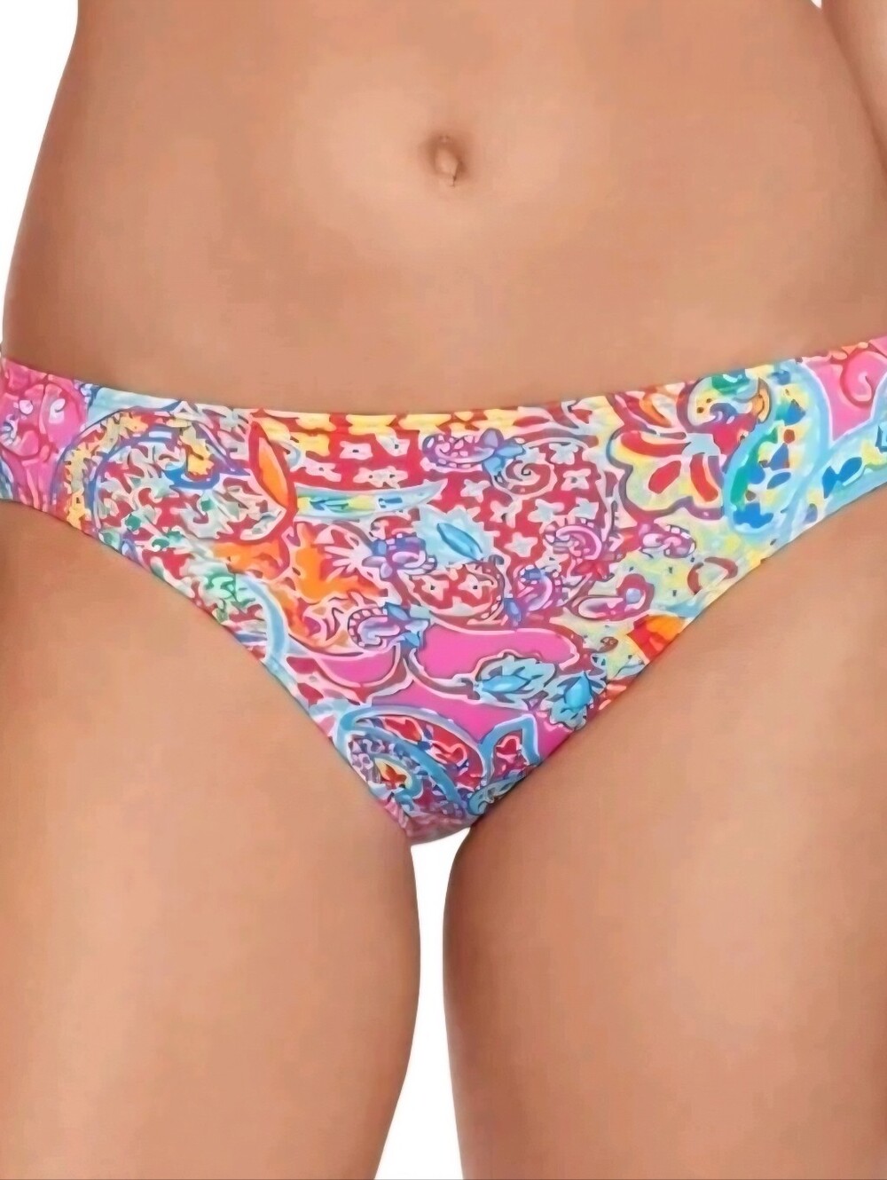 New w/o tags.  Lauren Ralph  Paisley Bikini Bottom Size 10
